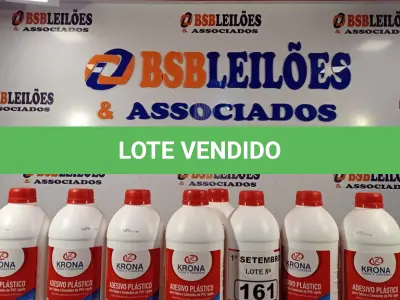 LOTE 161 - 08 TUBOS DE ADESIVO PLÁSTICO PARA TUBOS E CONEXÕES DE PVC RÍGIDO LINHA ÁGUA FRIA 850G. (NO ESTADO) ATENÇÃO! FAZER A VISITAÇÃO ANTES DE ARREMATAR, NÃO SABEMOS SE FUNCIONA. LEILÃO NÃO TEM GARANTIA E NEM DEVOLUÇÃO, SUJEITO A POSSÍVEIS AVARIAS VISÍVEIS/OCULTAS E/OU AUSÊNCIA DE COMPONENTES.