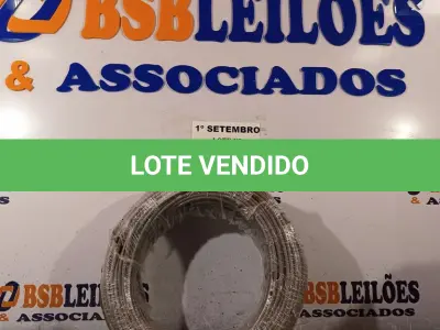 LOTE 055 - 01 ROLO DE CABO FLEXÍVEL 100M 4MM NA COR CINZA. (NO ESTADO) ATENÇÃO! FAZER A VISITAÇÃO ANTES DE ARREMATAR, NÃO SABEMOS SE FUNCIONA. LEILÃO NÃO TEM GARANTIA E NEM DEVOLUÇÃO, SUJEITO A POSSÍVEIS AVARIAS VISÍVEIS/OCULTAS E/OU AUSÊNCIA DE COMPONENTES.