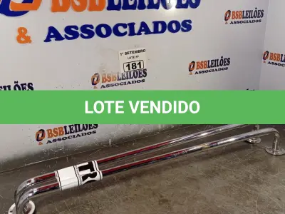 LOTE 181 - 02 BARRAS DE APOIO PARA BANHEIRO. (NO ESTADO) ATENÇÃO! FAZER A VISITAÇÃO ANTES DE ARREMATAR, NÃO SABEMOS SE FUNCIONA. LEILÃO NÃO TEM GARANTIA E NEM DEVOLUÇÃO, SUJEITO A POSSÍVEIS AVARIAS VISÍVEIS/OCULTAS E/OU AUSÊNCIA DE COMPONENTES.