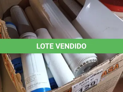 LOTE 129 - 01 LOTE COM VÁRIOS REFIS PARA FILTRO DE ÁGUA TIPO CAVALETE. (NO ESTADO) ATENÇÃO! FAZER A VISITAÇÃO ANTES DE ARREMATAR, NÃO SABEMOS SE FUNCIONA. LEILÃO NÃO TEM GARANTIA E NEM DEVOLUÇÃO, SUJEITO A POSSÍVEIS AVARIAS VISÍVEIS/OCULTAS E/OU AUSÊNCIA DE COMPONENTES.