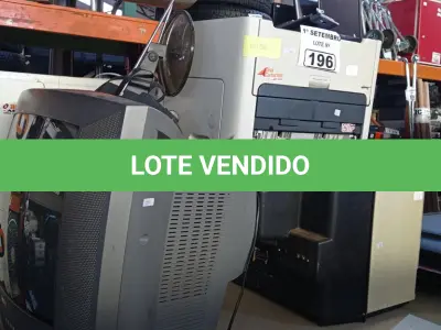 LOTE 196 - 01 IMPRESSORA HP LASER JET 1320 E 02 TV’S DE TUBO MARCAS E MODELOS DIVERSOS. (NO ESTADO) ATENÇÃO! FAZER A VISITAÇÃO ANTES DE ARREMATAR, NÃO SABEMOS SE FUNCIONA. LEILÃO NÃO TEM GARANTIA E NEM DEVOLUÇÃO, SUJEITO A POSSÍVEIS AVARIAS VISÍVEIS/OCULTAS E/OU AUSÊNCIA DE COMPONENTES.