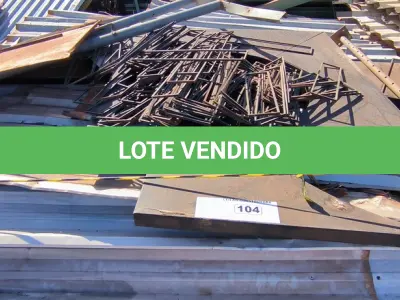 LOTE 104 -  01 LOTE DE SUCATA DE FERRO (OBS:TESOURAS VERDE NÃO INCLUSO) (NO ESTADO)