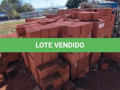 LOTE 103 - 01 LOTE COM TIJOLOS DE BARRO PARA CONSTRUÇAO(NO ESTADO)
