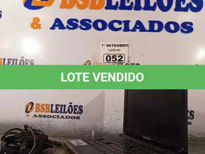 LOTE 052 - 01 NETBOOK MARCA SAMSUNG COM AVARIAS. (NO ESTADO) ATENÇÃO! FAZER A VISITAÇÃO ANTES DE ARREMATAR, NÃO SABEMOS SE FUNCIONA. LEILÃO NÃO TEM GARANTIA E NEM DEVOLUÇÃO, SUJEITO A POSSÍVEIS AVARIAS VISÍVEIS/OCULTAS E/OU AUSÊNCIA DE COMPONENTES.