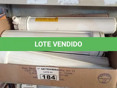 LOTE 184 - 05 FILTROS DE ÁGUA TIPO CAVALETE. (NO ESTADO) ATENÇÃO! FAZER A VISITAÇÃO ANTES DE ARREMATAR, NÃO SABEMOS SE FUNCIONA. LEILÃO NÃO TEM GARANTIA E NEM DEVOLUÇÃO, SUJEITO A POSSÍVEIS AVARIAS VISÍVEIS/OCULTAS E/OU AUSÊNCIA DE COMPONENTES.