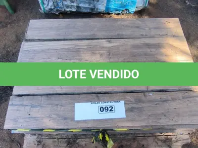 LOTE 092 - 01 LOTE COM REVESTIMENTOS MARRON 60CM X1,20 CM. APROXIMADAMENTE 72,00M²(NO ESTADO)