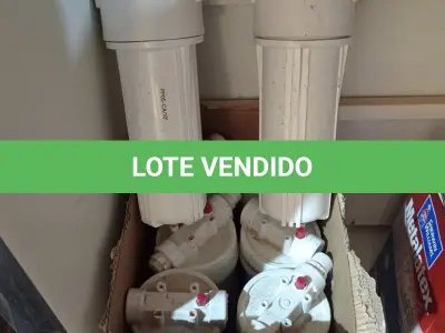LOTE 222 - 08 FILTROS PARA CAIXA D’AGUA TIPO CAVALETE. (NO ESTADO) ATENÇÃO! FAZER A VISITAÇÃO ANTES DE ARREMATAR, NÃO SABEMOS SE FUNCIONA. LEILÃO NÃO TEM GARANTIA E NEM DEVOLUÇÃO, SUJEITO A POSSÍVEIS AVARIAS VISÍVEIS/OCULTAS E/OU AUSÊNCIA DE COMPONENTES.