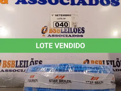 LOTE 040 - 01 ROLO DE CABO FLEXÍVEL 100M 4MM NA COR AZUL. (NO ESTADO) ATENÇÃO! FAZER A VISITAÇÃO ANTES DE ARREMATAR, NÃO SABEMOS SE FUNCIONA. LEILÃO NÃO TEM GARANTIA E NEM DEVOLUÇÃO, SUJEITO A POSSÍVEIS AVARIAS VISÍVEIS/OCULTAS E/OU AUSÊNCIA DE COMPONENTES.