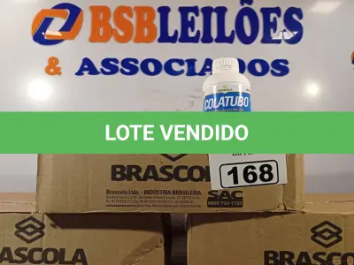 LOTE 168 - 03 CAIXAS COM COLA TUBO ST 175G COM 15 FRASCOS CADA. (NO ESTADO) ATENÇÃO! FAZER A VISITAÇÃO ANTES DE ARREMATAR, NÃO SABEMOS SE FUNCIONA. LEILÃO NÃO TEM GARANTIA E NEM DEVOLUÇÃO, SUJEITO A POSSÍVEIS AVARIAS VISÍVEIS/OCULTAS E/OU AUSÊNCIA DE COMPONENTES.