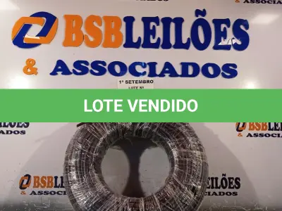 LOTE 145 - 01 ROLO DE CABO FLEXÍVEL 100M 10MM NA COR PRETA. (NO ESTADO) ATENÇÃO! FAZER A VISITAÇÃO ANTES DE ARREMATAR, NÃO SABEMOS SE FUNCIONA. LEILÃO NÃO TEM GARANTIA E NEM DEVOLUÇÃO, SUJEITO A POSSÍVEIS AVARIAS VISÍVEIS/OCULTAS E/OU AUSÊNCIA DE COMPONENTES.