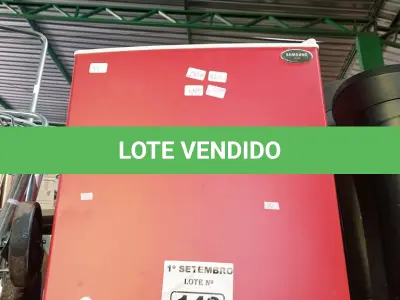 LOTE 148 - 01 FRIGOBAR SAMSUNG RETRO 110V. (NO ESTADO) ATENÇÃO! FAZER A VISITAÇÃO ANTES DE ARREMATAR, NÃO SABEMOS SE FUNCIONA. LEILÃO NÃO TEM GARANTIA E NEM DEVOLUÇÃO, SUJEITO A POSSÍVEIS AVARIAS VISÍVEIS/OCULTAS E/OU AUSÊNCIA DE COMPONENTES.
