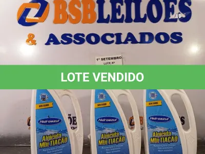 LOTE 041 - 03 LITROS DE HIDRO AZUL SEM COBRE, ALGICIDA MULTI AÇÃO. (NO ESTADO) ATENÇÃO! FAZER A VISITAÇÃO ANTES DE ARREMATAR, NÃO SABEMOS SE FUNCIONA. LEILÃO NÃO TEM GARANTIA E NEM DEVOLUÇÃO, SUJEITO A POSSÍVEIS AVARIAS VISÍVEIS/OCULTAS E/OU AUSÊNCIA DE COMPONENTES.