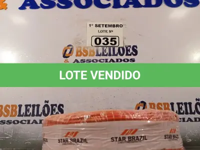 LOTE 035 - 01 ROLO DE CABO FLEXÍVEL 100M 2,5MM NA COR VERMELHA. (NO ESTADO) ATENÇÃO! FAZER A VISITAÇÃO ANTES DE ARREMATAR, NÃO SABEMOS SE FUNCIONA. LEILÃO NÃO TEM GARANTIA E NEM DEVOLUÇÃO, SUJEITO A POSSÍVEIS AVARIAS VISÍVEIS/OCULTAS E/OU AUSÊNCIA DE COMPONENTES.