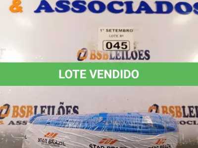 LOTE 045 - 01 ROLO DE CABO FLEXÍVEL 100M 4MM NA COR AZUL. (NO ESTADO) ATENÇÃO! FAZER A VISITAÇÃO ANTES DE ARREMATAR, NÃO SABEMOS SE FUNCIONA. LEILÃO NÃO TEM GARANTIA E NEM DEVOLUÇÃO, SUJEITO A POSSÍVEIS AVARIAS VISÍVEIS/OCULTAS E/OU AUSÊNCIA DE COMPONENTES.