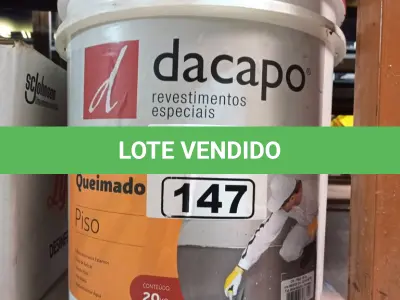 LOTE 147 - 01 BALDE DE CIMENTO QUEIMADO DACAPÓ 20 KG. (NO ESTADO) ATENÇÃO! FAZER A VISITAÇÃO ANTES DE ARREMATAR, NÃO SABEMOS SE FUNCIONA. LEILÃO NÃO TEM GARANTIA E NEM DEVOLUÇÃO, SUJEITO A POSSÍVEIS AVARIAS VISÍVEIS/OCULTAS E/OU AUSÊNCIA DE COMPONENTES.