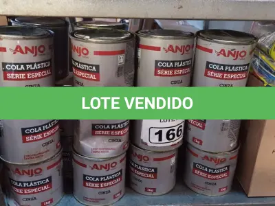 LOTE 166 - 01 LOTE COM VÁRIAS LATAS DE COLA PLÁSTICA ANJO. (NO ESTADO) ATENÇÃO! FAZER A VISITAÇÃO ANTES DE ARREMATAR, NÃO SABEMOS SE FUNCIONA. LEILÃO NÃO TEM GARANTIA E NEM DEVOLUÇÃO, SUJEITO A POSSÍVEIS AVARIAS VISÍVEIS/OCULTAS E/OU AUSÊNCIA DE COMPONENTES.