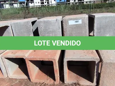 LOTE 107 - CAIXAS DE CONCRETO QUADRADAS 66CM X 66CM (NO ESTADO)