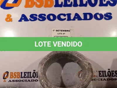 LOTE 025 - 01 ROLO DE CABO FLEXÍVEL 100M 2,5MM NA COR CINZA. (NO ESTADO) ATENÇÃO! FAZER A VISITAÇÃO ANTES DE ARREMATAR, NÃO SABEMOS SE FUNCIONA. LEILÃO NÃO TEM GARANTIA E NEM DEVOLUÇÃO, SUJEITO A POSSÍVEIS AVARIAS VISÍVEIS/OCULTAS E/OU AUSÊNCIA DE COMPONENTES.