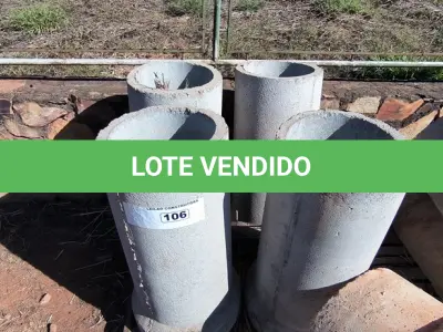LOTE 106 - 04 MANILHAS EM CONCRETO DE 1 METRO X 40CM (NO ESTADO)