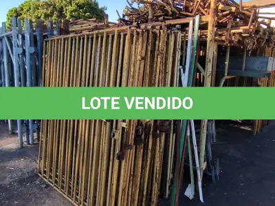 LOTE 067 - 01 LOTE COM GRADES EM FERRO AMARELOS (OBS:SO AS AMARELAS ) (NO ESTADO)