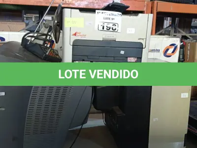 LOTE 196 - 01 IMPRESSORA HP LASER JET 1320 E 02 TV’S DE TUBO MARCAS E MODELOS DIVERSOS. (NO ESTADO) ATENÇÃO! FAZER A VISITAÇÃO ANTES DE ARREMATAR, NÃO SABEMOS SE FUNCIONA. LEILÃO NÃO TEM GARANTIA E NEM DEVOLUÇÃO, SUJEITO A POSSÍVEIS AVARIAS VISÍVEIS/OCULTAS E/OU AUSÊNCIA DE COMPONENTES.