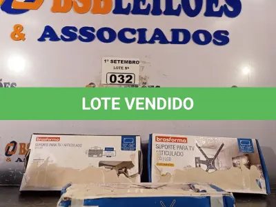 LOTE 032 - 03 SUPORTES PARA TV ARTICULADO 10-56” 25/142CM COM AVARIAS. (NO ESTADO) ATENÇÃO! FAZER A VISITAÇÃO ANTES DE ARREMATAR, NÃO SABEMOS SE FUNCIONA. LEILÃO NÃO TEM GARANTIA E NEM DEVOLUÇÃO, SUJEITO A POSSÍVEIS AVARIAS VISÍVEIS/OCULTAS E/OU AUSÊNCIA DE COMPONENTES.