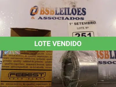 LOTE 251 - 01 ROLAMENTO DE RODA DA TUCSON/IX35. (NO ESTADO) ATENÇÃO! FAZER A VISITAÇÃO ANTES DE ARREMATAR, NÃO SABEMOS SE FUNCIONA. LEILÃO NÃO TEM GARANTIA E NEM DEVOLUÇÃO, SUJEITO A POSSÍVEIS AVARIAS VISÍVEIS/OCULTAS E/OU AUSÊNCIA DE COMPONENTES.