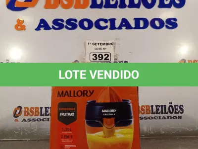 LOTE 392 - 01 ESPREMEDOR FRUITMAX MALLORY 1,20L DE CAPACIDADE 127V. (NO ESTADO) ATENÇÃO! FAZER A VISITAÇÃO ANTES DE ARREMATAR, NÃO SABEMOS SE FUNCIONA. LEILÃO NÃO TEM GARANTIA E NEM DEVOLUÇÃO, SUJEITO A POSSÍVEIS AVARIAS VISÍVEIS/OCULTAS E/OU AUSÊNCIA DE COMPONENTES.