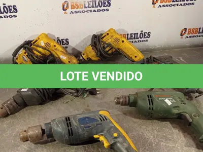 LOTE 458 - 06 FURADEIRAS MARCAS E MODELOS DIVERSOS. (NO ESTADO) ATENÇÃO! FAZER A VISITAÇÃO ANTES DE ARREMATAR, NÃO SABEMOS SE FUNCIONA. LEILÃO NÃO TEM GARANTIA E NEM DEVOLUÇÃO, SUJEITO A POSSÍVEIS AVARIAS VISÍVEIS/OCULTAS E/OU AUSÊNCIA DE COMPONENTES.