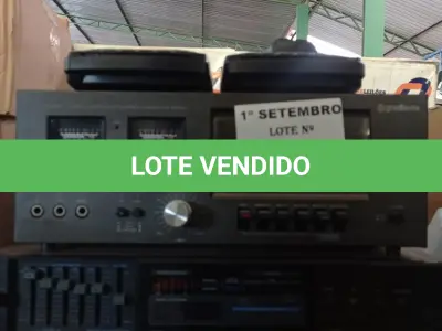LOTE 493 - 01 RECEIVER, 01 TAPE DECK E 02 GRAVADORES. (NO ESTADO) ATENÇÃO! FAZER A VISITAÇÃO ANTES DE ARREMATAR, NÃO SABEMOS SE FUNCIONA. LEILÃO NÃO TEM GARANTIA E NEM DEVOLUÇÃO, SUJEITO A POSSÍVEIS AVARIAS VISÍVEIS/OCULTAS E/OU AUSÊNCIA DE COMPONENTES.