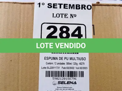 LOTE 284 - 12 TUBOS DE ESPUMA PU MULTIUSO TYTAN. (NO ESTADO) ATENÇÃO! FAZER A VISITAÇÃO ANTES DE ARREMATAR, NÃO SABEMOS SE FUNCIONA. LEILÃO NÃO TEM GARANTIA E NEM DEVOLUÇÃO, SUJEITO A POSSÍVEIS AVARIAS VISÍVEIS/OCULTAS E/OU AUSÊNCIA DE COMPONENTES.