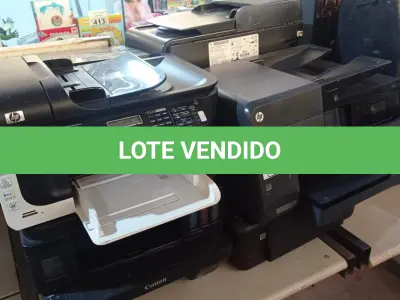LOTE 465 - 10 IMPRESSORAS MARCAS E MODELOS DIVERSOS PARA RETIRADA DE PEÇAS. (NO ESTADO) ATENÇÃO! FAZER A VISITAÇÃO ANTES DE ARREMATAR, NÃO SABEMOS SE FUNCIONA. LEILÃO NÃO TEM GARANTIA E NEM DEVOLUÇÃO, SUJEITO A POSSÍVEIS AVARIAS VISÍVEIS/OCULTAS E/OU AUSÊNCIA DE COMPONENTES.