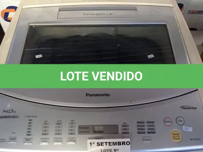 LOTE 351 - 01 MÁQUINA DE LAVAR ROUPAS MARCA PANASONIC CAPACIDADE 14KG 220V. (NO ESTADO) ATENÇÃO! FAZER A VISITAÇÃO ANTES DE ARREMATAR, NÃO SABEMOS SE FUNCIONA. LEILÃO NÃO TEM GARANTIA E NEM DEVOLUÇÃO, SUJEITO A POSSÍVEIS AVARIAS VISÍVEIS/OCULTAS E/OU AUSÊNCIA DE COMPONENTES.