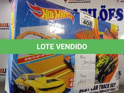 LOTE 408 - 01 PISTA HOTWHEELS. (NO ESTADO) ATENÇÃO! FAZER A VISITAÇÃO ANTES DE ARREMATAR, NÃO SABEMOS SE FUNCIONA. LEILÃO NÃO TEM GARANTIA E NEM DEVOLUÇÃO, SUJEITO A POSSÍVEIS AVARIAS VISÍVEIS/OCULTAS E/OU AUSÊNCIA DE COMPONENTES.