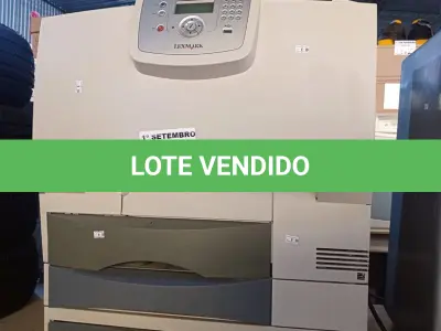 LOTE 276 - 01 IMPRESSORA LEXMARK MODELO C782. (NO ESTADO) ATENÇÃO! FAZER A VISITAÇÃO ANTES DE ARREMATAR, NÃO SABEMOS SE FUNCIONA. LEILÃO NÃO TEM GARANTIA E NEM DEVOLUÇÃO, SUJEITO A POSSÍVEIS AVARIAS VISÍVEIS/OCULTAS E/OU AUSÊNCIA DE COMPONENTES.
