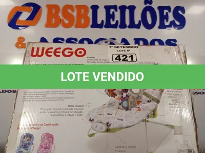 LOTE 421 - 01 CADEIRA DE DESCANSO PARA BEBES. (NO ESTADO) ATENÇÃO! FAZER A VISITAÇÃO ANTES DE ARREMATAR, NÃO SABEMOS SE FUNCIONA. LEILÃO NÃO TEM GARANTIA E NEM DEVOLUÇÃO, SUJEITO A POSSÍVEIS AVARIAS VISÍVEIS/OCULTAS E/OU AUSÊNCIA DE COMPONENTES.