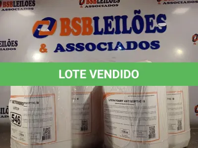LOTE 546 - 20 LITROS DE SABONETE DE ESPUMA ANTISSÉPTICO. (NO ESTADO) ATENÇÃO! FAZER A VISITAÇÃO ANTES DE ARREMATAR, NÃO SABEMOS SE FUNCIONA. LEILÃO NÃO TEM GARANTIA E NEM DEVOLUÇÃO, SUJEITO A POSSÍVEIS AVARIAS VISÍVEIS/OCULTAS E/OU AUSÊNCIA DE COMPONENTES.