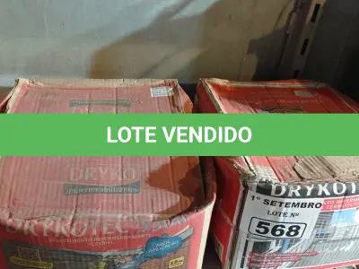 LOTE 568 - 02 CAIXAS DE ARGAMASSA POLIMÉRICA DRYKOTEC 18KG SENDO 7700/5500. (NO ESTADO) ATENÇÃO! FAZER A VISITAÇÃO ANTES DE ARREMATAR, NÃO SABEMOS SE FUNCIONA. LEILÃO NÃO TEM GARANTIA E NEM DEVOLUÇÃO, SUJEITO A POSSÍVEIS AVARIAS VISÍVEIS/OCULTAS E/OU AUSÊNCIA DE COMPONENTES.