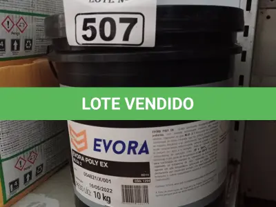 LOTE 507 - 01 BALDE DE GRAXA EVORA POLY EX NLGI:2 10 KG. (NO ESTADO) ATENÇÃO! FAZER A VISITAÇÃO ANTES DE ARREMATAR, NÃO SABEMOS SE FUNCIONA. LEILÃO NÃO TEM GARANTIA E NEM DEVOLUÇÃO, SUJEITO A POSSÍVEIS AVARIAS VISÍVEIS/OCULTAS E/OU AUSÊNCIA DE COMPONENTES.
