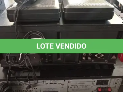 LOTE 493 - 01 RECEIVER, 01 TAPE DECK E 02 GRAVADORES. (NO ESTADO) ATENÇÃO! FAZER A VISITAÇÃO ANTES DE ARREMATAR, NÃO SABEMOS SE FUNCIONA. LEILÃO NÃO TEM GARANTIA E NEM DEVOLUÇÃO, SUJEITO A POSSÍVEIS AVARIAS VISÍVEIS/OCULTAS E/OU AUSÊNCIA DE COMPONENTES.