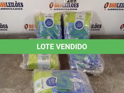 LOTE 289 - 05 PACOTES DE LUVAS DE LÁTEX SILVER TAMANHO “P”. (NO ESTADO) ATENÇÃO! FAZER A VISITAÇÃO ANTES DE ARREMATAR, NÃO SABEMOS SE FUNCIONA. LEILÃO NÃO TEM GARANTIA E NEM DEVOLUÇÃO, SUJEITO A POSSÍVEIS AVARIAS VISÍVEIS/OCULTAS E/OU AUSÊNCIA DE COMPONENTES.