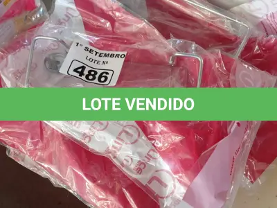LOTE 486 - 06 PRATELEIRAS PORTAM SHAMPOO. (NO ESTADO) ATENÇÃO! FAZER A VISITAÇÃO ANTES DE ARREMATAR, NÃO SABEMOS SE FUNCIONA. LEILÃO NÃO TEM GARANTIA E NEM DEVOLUÇÃO, SUJEITO A POSSÍVEIS AVARIAS VISÍVEIS/OCULTAS E/OU AUSÊNCIA DE COMPONENTES.