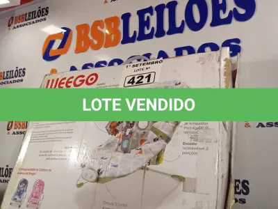 LOTE 421 - 01 CADEIRA DE DESCANSO PARA BEBES. (NO ESTADO) ATENÇÃO! FAZER A VISITAÇÃO ANTES DE ARREMATAR, NÃO SABEMOS SE FUNCIONA. LEILÃO NÃO TEM GARANTIA E NEM DEVOLUÇÃO, SUJEITO A POSSÍVEIS AVARIAS VISÍVEIS/OCULTAS E/OU AUSÊNCIA DE COMPONENTES.
