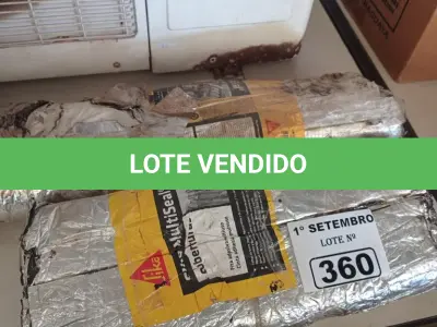LOTE 360 - 02 ROLOS DE MANTA ASFÁLTICA MULTIUSO. (NO ESTADO) ATENÇÃO! FAZER A VISITAÇÃO ANTES DE ARREMATAR, NÃO SABEMOS SE FUNCIONA. LEILÃO NÃO TEM GARANTIA E NEM DEVOLUÇÃO, SUJEITO A POSSÍVEIS AVARIAS VISÍVEIS/OCULTAS E/OU AUSÊNCIA DE COMPONENTES.
