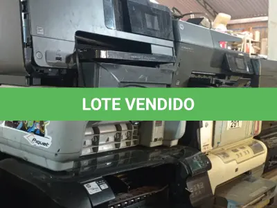 LOTE 291 - 10 IMPRESSORAS MARCAS E MODELOS DIVERSOS PARA RETIRADA DE PEÇAS. (NO ESTADO) ATENÇÃO! FAZER A VISITAÇÃO ANTES DE ARREMATAR, NÃO SABEMOS SE FUNCIONA. LEILÃO NÃO TEM GARANTIA E NEM DEVOLUÇÃO, SUJEITO A POSSÍVEIS AVARIAS VISÍVEIS/OCULTAS E/OU AUSÊNCIA DE COMPONENTES.