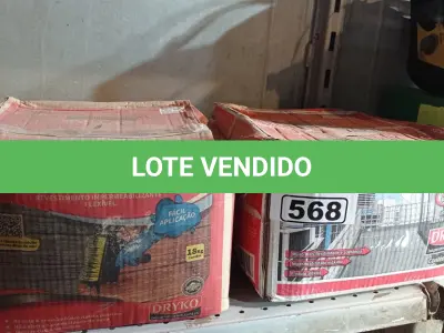 LOTE 568 - 02 CAIXAS DE ARGAMASSA POLIMÉRICA DRYKOTEC 18KG SENDO 7700/5500. (NO ESTADO) ATENÇÃO! FAZER A VISITAÇÃO ANTES DE ARREMATAR, NÃO SABEMOS SE FUNCIONA. LEILÃO NÃO TEM GARANTIA E NEM DEVOLUÇÃO, SUJEITO A POSSÍVEIS AVARIAS VISÍVEIS/OCULTAS E/OU AUSÊNCIA DE COMPONENTES.