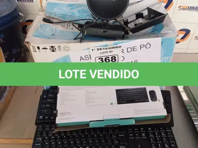 LOTE 368 - 01 ASPIRADOR DE PÓ MARCA ELECTROLUX, 01 ANTENA INTERNA E VÁRIOS TECLADOS PARA PC MARCAS E MODELOS DIVERSOS. (NO ESTADO) ATENÇÃO! FAZER A VISITAÇÃO ANTES DE ARREMATAR, NÃO SABEMOS SE FUNCIONA. LEILÃO NÃO TEM GARANTIA E NEM DEVOLUÇÃO, SUJEITO A POSSÍVEIS AVARIAS VISÍVEIS/OCULTAS E/OU AUSÊNCIA DE COMPONENTES.