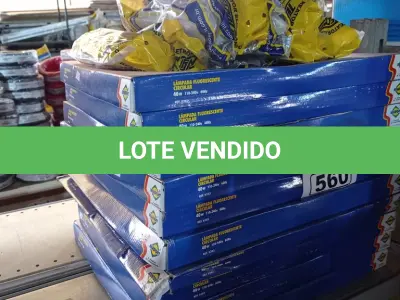 LOTE 560 - 10 LÂMPADAS FLUORESCENTES CIRCULAR 40W 110-220V E 10 REATORES DIVERSOS. (NO ESTADO) ATENÇÃO! FAZER A VISITAÇÃO ANTES DE ARREMATAR, NÃO SABEMOS SE FUNCIONA. LEILÃO NÃO TEM GARANTIA E NEM DEVOLUÇÃO, SUJEITO A POSSÍVEIS AVARIAS VISÍVEIS/OCULTAS E/OU AUSÊNCIA DE COMPONENTES.