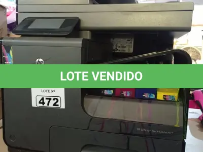 LOTE 472 - 03 IMPRESSORAS SENDO 01 MULTIFUNCIONAL MARCA HP. (NO ESTADO) ATENÇÃO! FAZER A VISITAÇÃO ANTES DE ARREMATAR, NÃO SABEMOS SE FUNCIONA. LEILÃO NÃO TEM GARANTIA E NEM DEVOLUÇÃO, SUJEITO A POSSÍVEIS AVARIAS VISÍVEIS/OCULTAS E/OU AUSÊNCIA DE COMPONENTES.