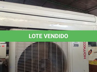 LOTE 359 - 01 AR CONDICIONADO MARCA KOMECO 28000BTU. (NO ESTADO) ATENÇÃO! FAZER A VISITAÇÃO ANTES DE ARREMATAR, NÃO SABEMOS SE FUNCIONA. LEILÃO NÃO TEM GARANTIA E NEM DEVOLUÇÃO, SUJEITO A POSSÍVEIS AVARIAS VISÍVEIS/OCULTAS E/OU AUSÊNCIA DE COMPONENTES.